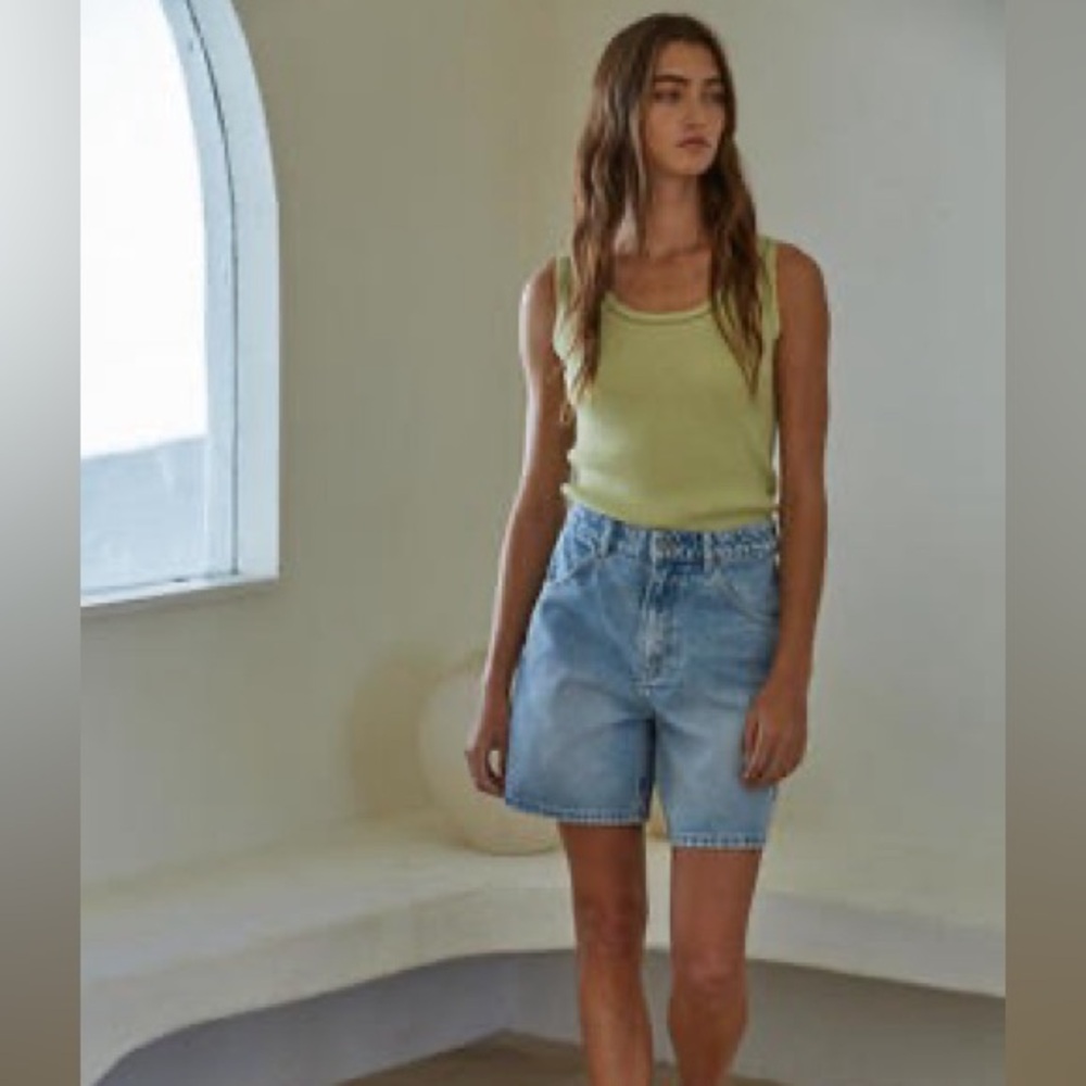 By Together Mira Sleeveless Top in Lime